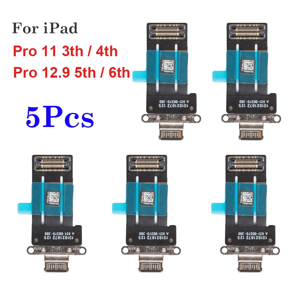 USB Charging Connector Dock Port Flex Cable For iPad Pro 11 inch (2021) 3th (2022) 4th & 12.9 inch (2021) 5th (2022) 6th iPad tablet repair parts