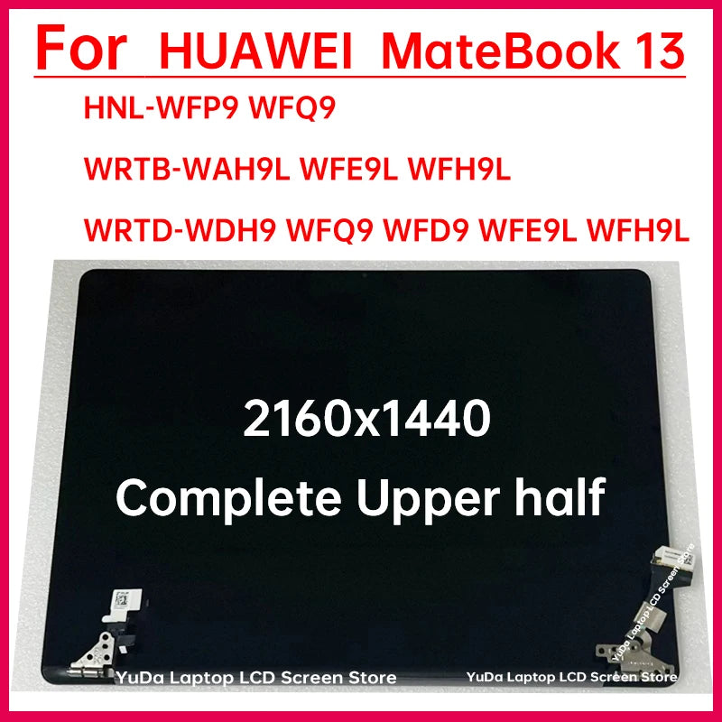 13 Inch For HUAWEI MateBook 13 WRTB-WAH9L HNL-WFP9 WRTD-WDH9 WFQ9 WFD9 WFE9L WFH9L LCD Touch Screen Display Assembly Replacement HUAWEI laptop repair parts