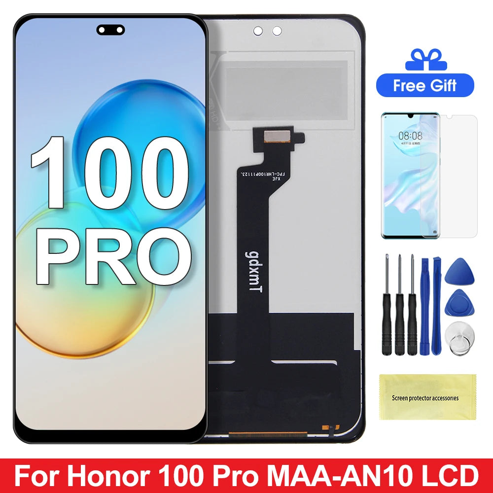 For Honor 100 Pro LCD Display Touch Screen Digitizer Assembly Repair Parts for honor 100 Pro MAA-AN10 High Quality ﻿ Honor phone repair parts