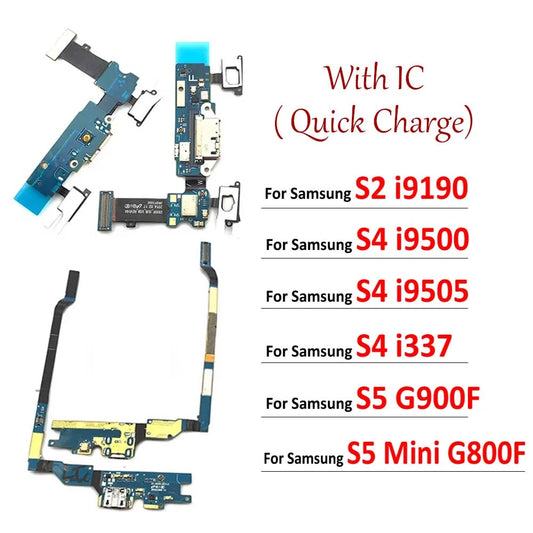USB Charging Port Board For Samsung S4 S5 mini i9500 i9505 i337 i9190 G900F G800F Charger Connector Dock Flex Cable Samsung phone repair parts