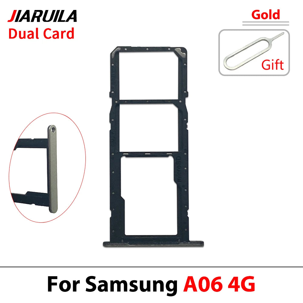 New For Samsung A06 A16 4G 5G SIM Card Slot SD Card Tray Holder Adapter Repair Parts Samsung phone repair parts