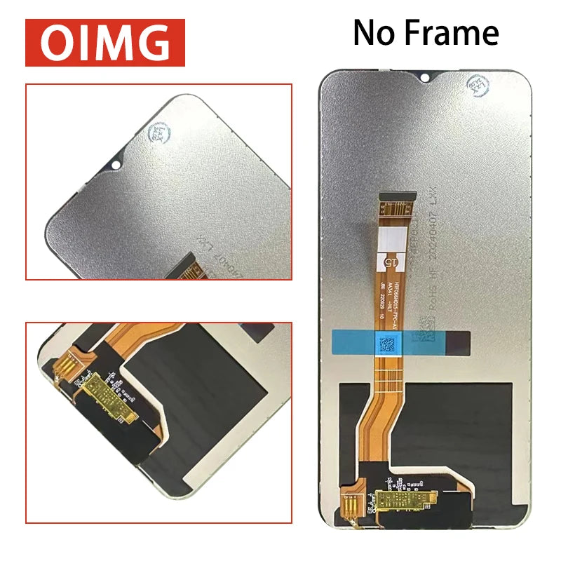 A59 Display Screen Replacement For Oppo A59 5G CPH2617 LCD Display Touch Panel Screen Digitizer Assembly With Frame Oppo phone repair parts Realme phone repair parts