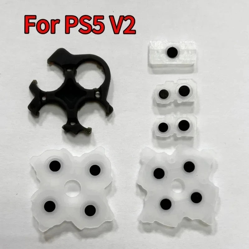 10Sets/Lot Replacement Adhesive Keypad Rubber for PS3 Game Pad for Ps5 V1 V2 V3 Controller Silicone Conductive Rubbers Repair Game console repair parts