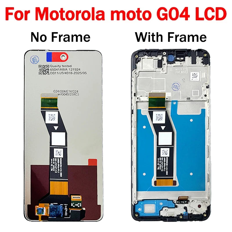 6.56“AAA+ For Motorola Moto G04 LCD XT2421-2 Display Touch Panel Digitizer For Moto G24 XT2423-2 LCD For G24 Power Display Motorola phone repair parts