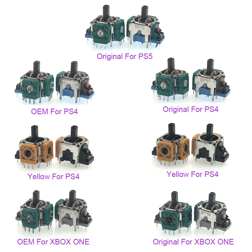 100pcs Replacement 3D Analog Joystick Thumb Sticks For PS4/PS5/XBOX ONE Controller Thumbstick Sensor Module For Series S Game console repair parts
