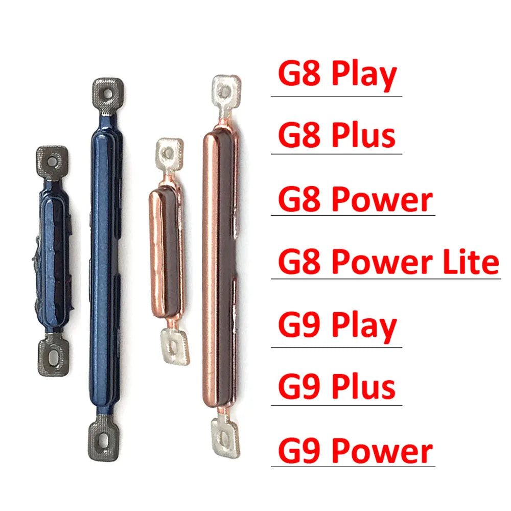 New For Motorola Moto G8 G9 Plus Play Power Lite Side Power and Volume Button Key Replacement Parts Motorola phone repair parts