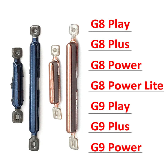 New For Motorola Moto G8 G9 Plus Play Power Lite Side Power and Volume Button Key Replacement Parts Motorola phone repair parts