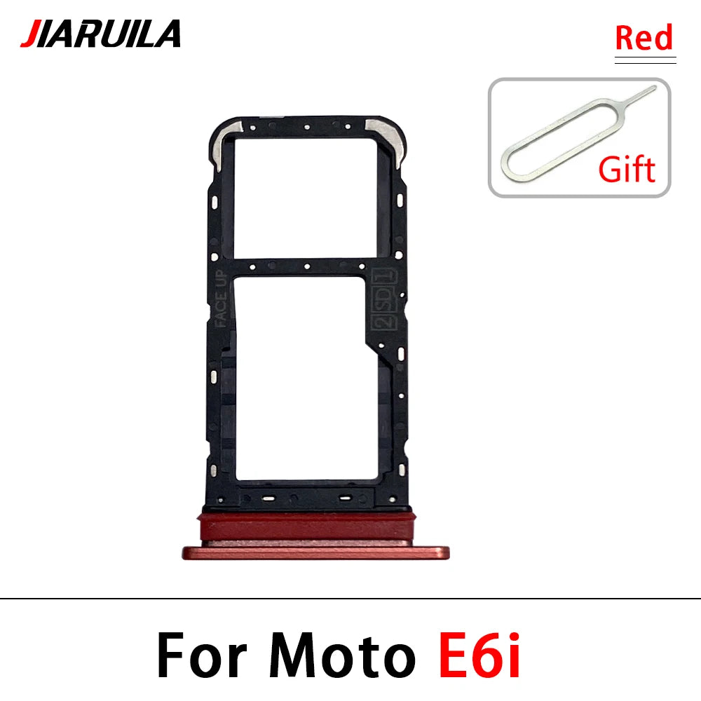 New For Motorola Moto E6i E20 E30 E40 E32 Edge 20 Pro SIM Card Slot SD Card Tray Holder Adapter Motorola phone repair parts