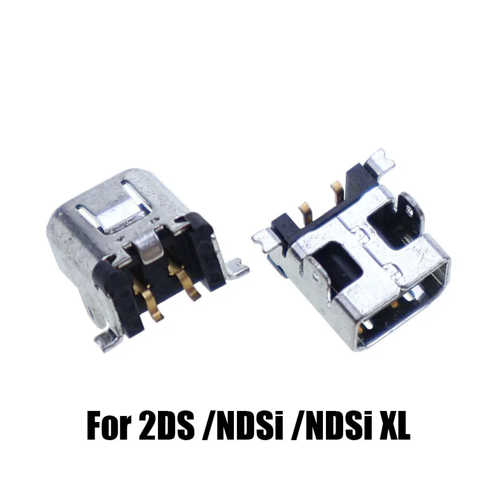 2pcs For NDS NDSL NDSi XL Power Socket Charging Port For GBA GBASP Link Connector For Switch / Lite / Oled / Pro NS Console Game console repair parts