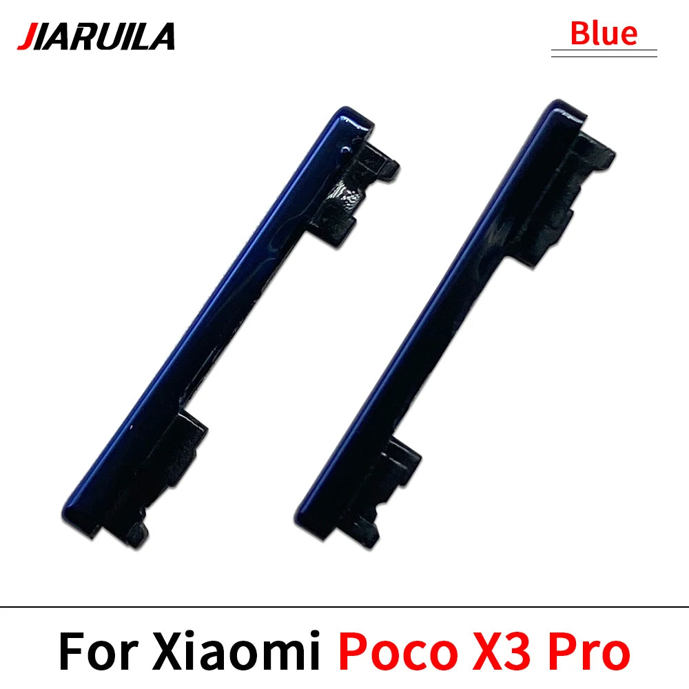 10Pcs, Side Power Button + Volume Side Button For Xiaomi Mi Poco X3 Pro GT M3  Xiaomi  Xiao mi phone repair parts
