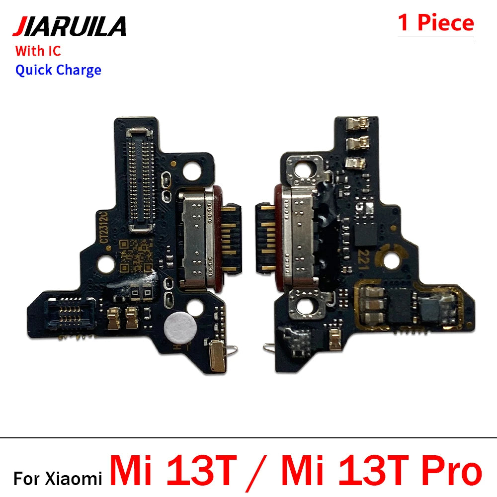 New USB Charging Port Dock Charger Plug Connector Board Flex Cable For Xiaomi Mi 10 10T 11 11T 12 12T 13 13T 14 Pro Lite  Xiaomi  Xiao mi phone repair parts