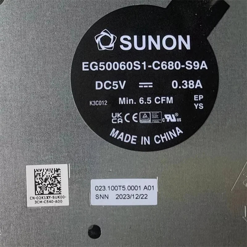 NEW ORIGINAL Laptop CPU Cooling Fan For DELL Latitude 5540 Precision 3580 2K1XY 02K1XY Dell laptop repair parts