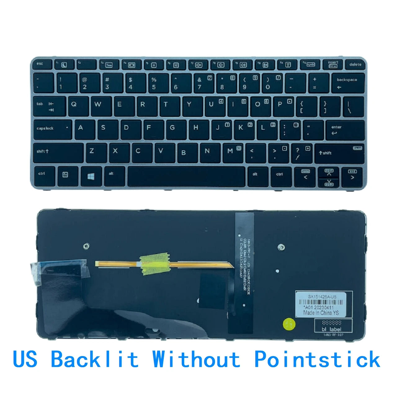 New US Spanish Latin Arab Language  Backlit Keyboard For HP EliteBook 820 G3 820 G4 828 G3 725 G3 725 G4  HP laptop repair parts