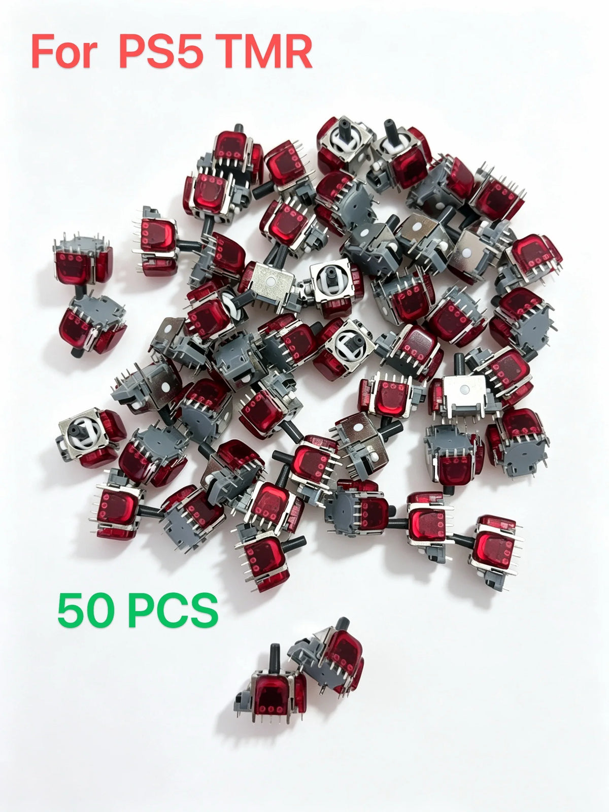 50PCs TMR Electromagnetic Joystick Gamepad Repair Replacement Controller Rocker Carbon Film ThumbStick for PS5/PS4/Xbox/Switch P Game console repair parts