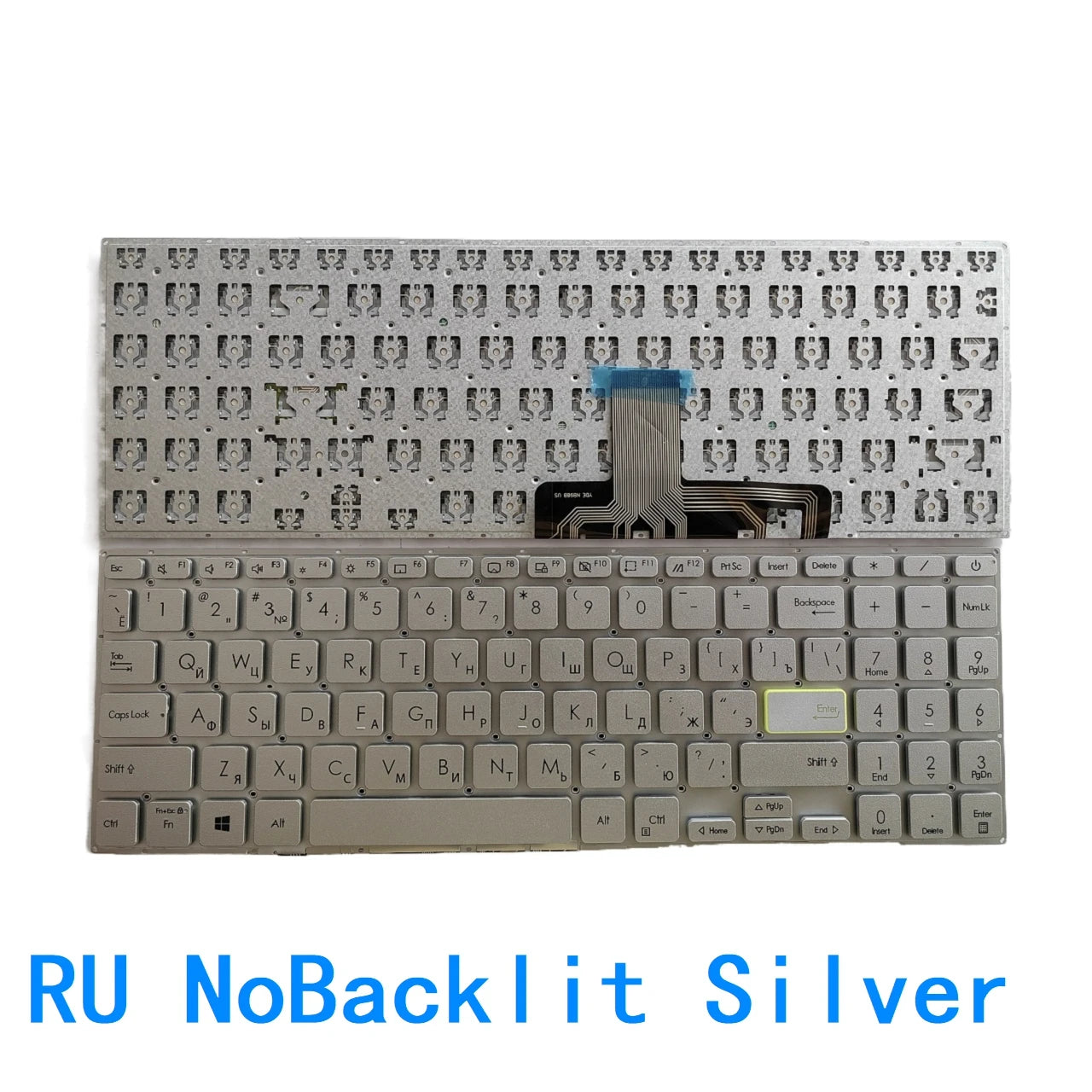 New US Russian Spanish Language  Backlit Keyboard For ASUS Vivobook E510 L510 X521 E510MA L510M X521UA X521IA X521J X521F ASUS laptop repair parts