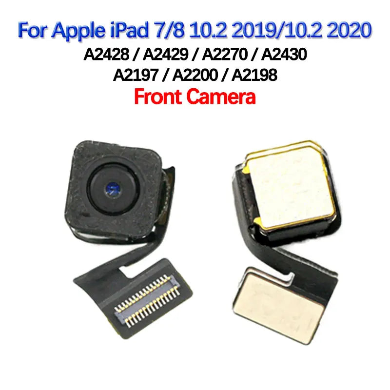 Front Camera Small For Apple Ipad 3-6 9.7 10.2 Pro 10.5 Ipad  Air1-4 Mini 4 5 A2152 A2197 A2270 A1566 Main Big Rear Back Camera  iPad repair parts