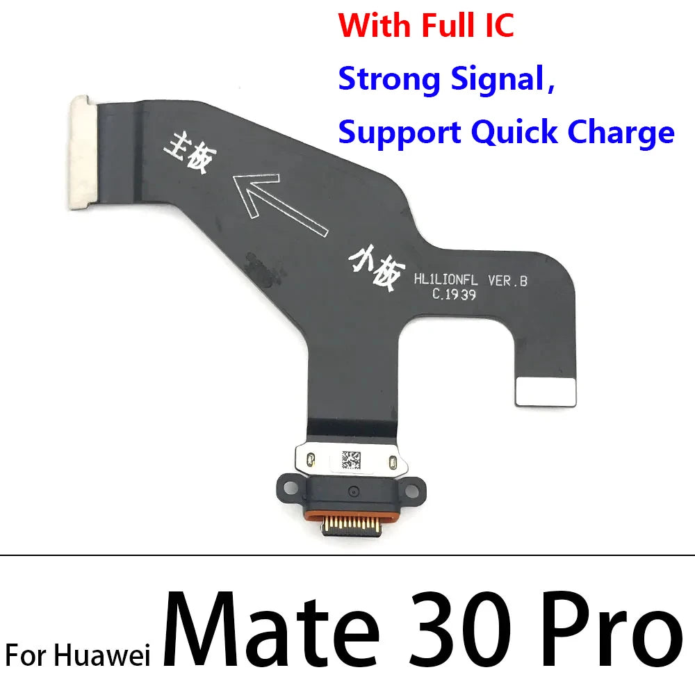 Dock Connector Charging Port Flex Cable For Huawei Mate 9 10 20 30 Pro Lite 20X USB Flex Cable Replacement Huawei phone repair parts