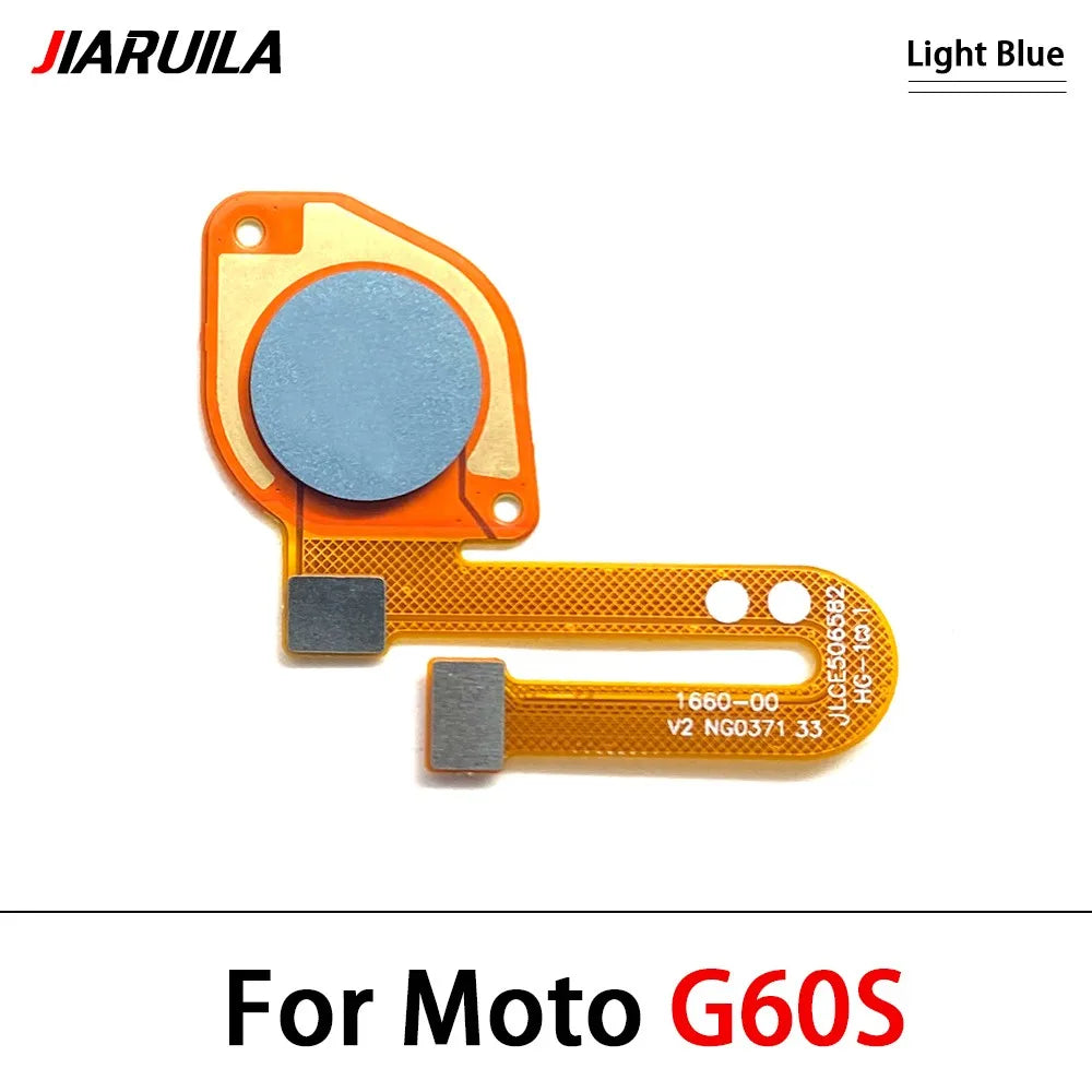 10Pcs/Lot,  Fingerprint Sensor Home Return Key Menu Button Flex Cable For Moto G10 G20 G30 G50 G60 G60s Motorola phone repair parts