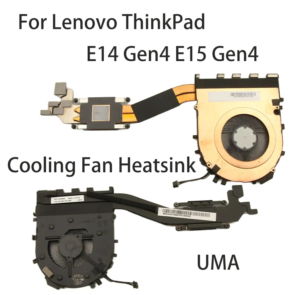 For Lenovo ThinkPad E14 Gen 4 E15 Gen 4 UAM Laptop New Original CPU Cooling Fan Heatsink FRU：5H41B77297 5H41B77298 Lenovo laptop repair parts