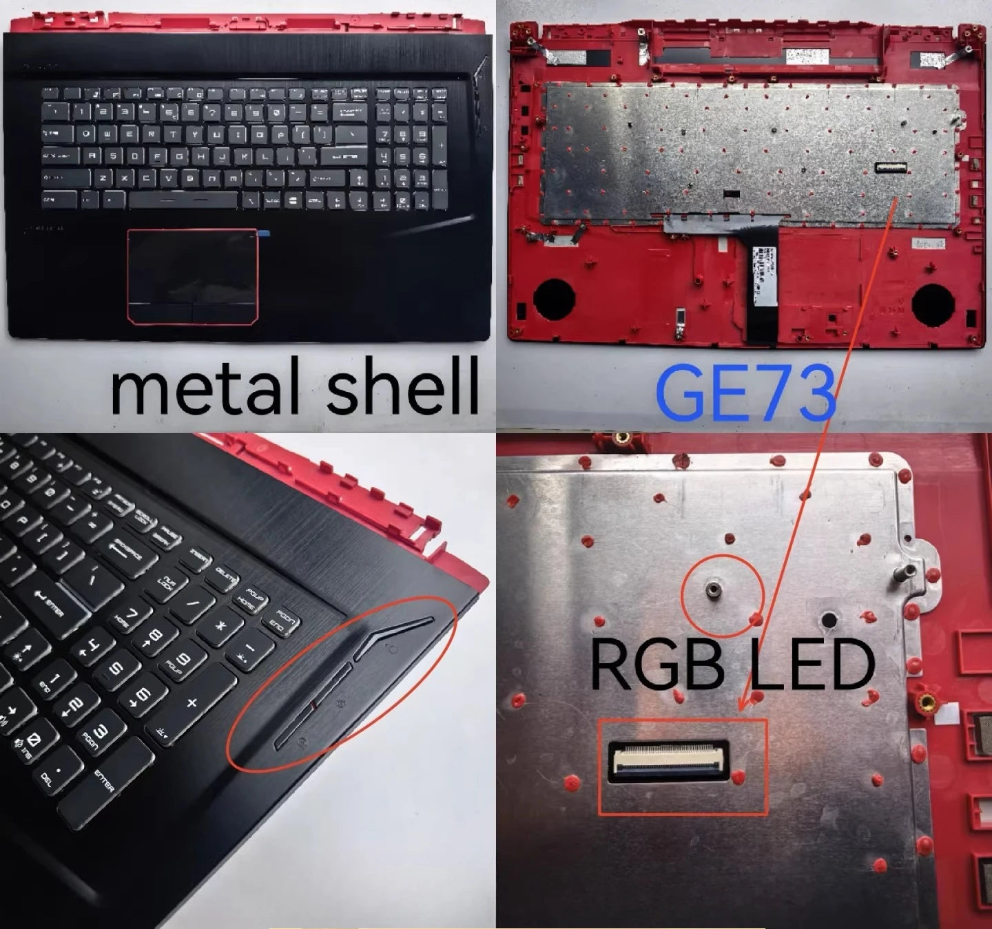 Cover case for M-si GE73 GL73 GP73 MS-17C1 17C5 17C7 17C6 Lcd back housing bezel frame upper palmrest topcase bottom hinge shell
