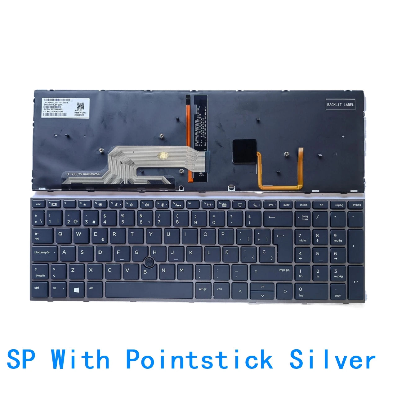 New US Spanish Language  Backlit Keyboard For HP ZBOOK 15 G5 /15 G6 / 17 G5 Mobile Workstati Notebook PC Replacement Keyboard  HP laptop repair parts