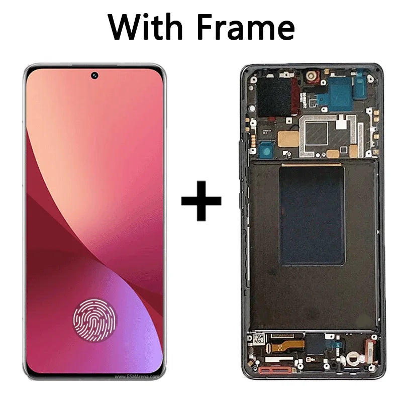 2201122C, 2201122G Premium Lcd for Xiaomi 12 Pro Display Touch Screen Digitizer Panel Assembly For MI 12 Pro Lcd With Frame Xiaomi phone repair parts