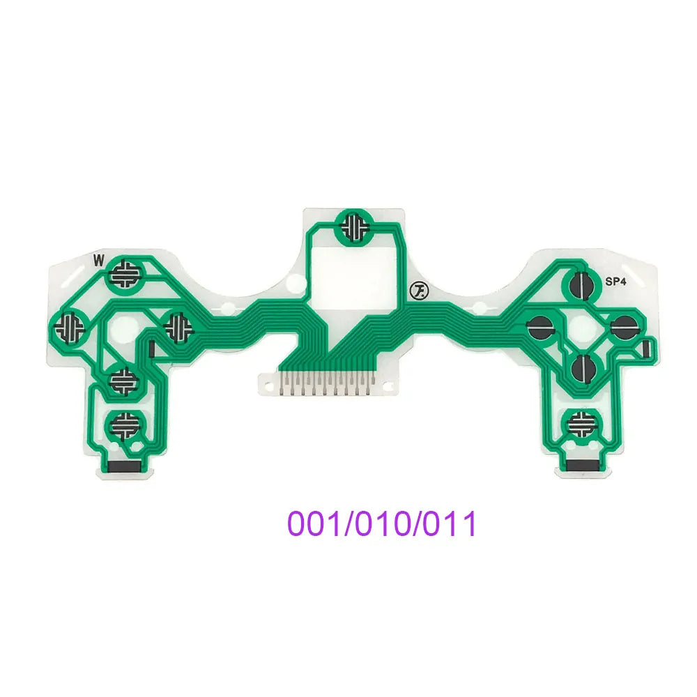 1-20set For PS2 PS3 PS4 Pro Slim JDS 030 040 050 Controller Conductive Film Keypad Flex Cable For PS5 Circuit Board Game console repair parts