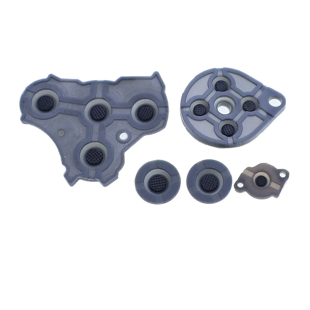Full Set Button For GameCube NGC Gamepad Power ON OFF Key  A B X Y L R D Pads Mod Kit Silicone Pads Rubber Conductive Button Game console repair parts