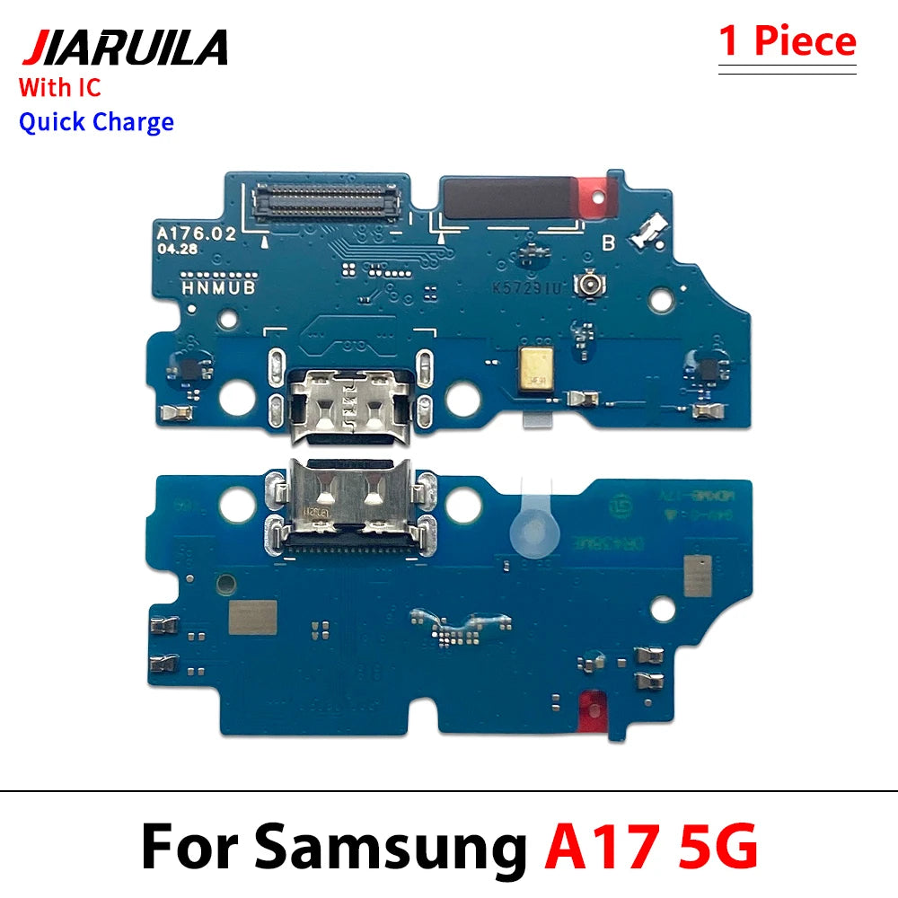 10Pcs, USB Charger Dock Connector Charging Port Microphone Flex Cable  For Samsung A06 A16 A26 A56 A07 A17 A37 A57 4G 5G Samsung phone repair parts