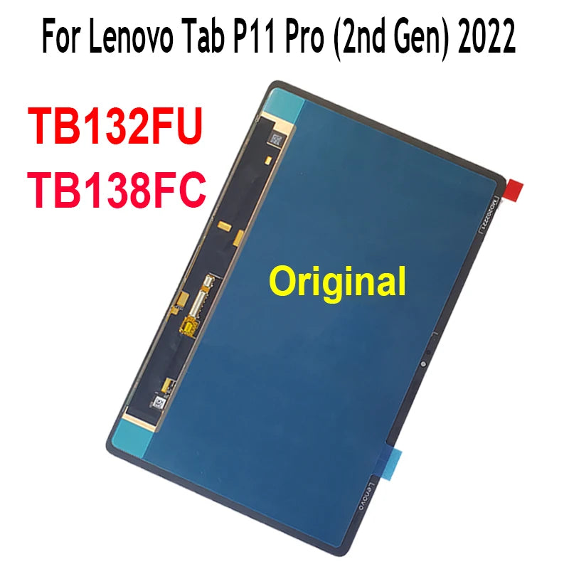 11.2" AMOLED For Lenovo Tab P11 Pro (2nd Gen) 2022 TB132FU TB138FC LCD Display Touch Screen Digitizer Assembly Replacement Lenovo phone repair parts