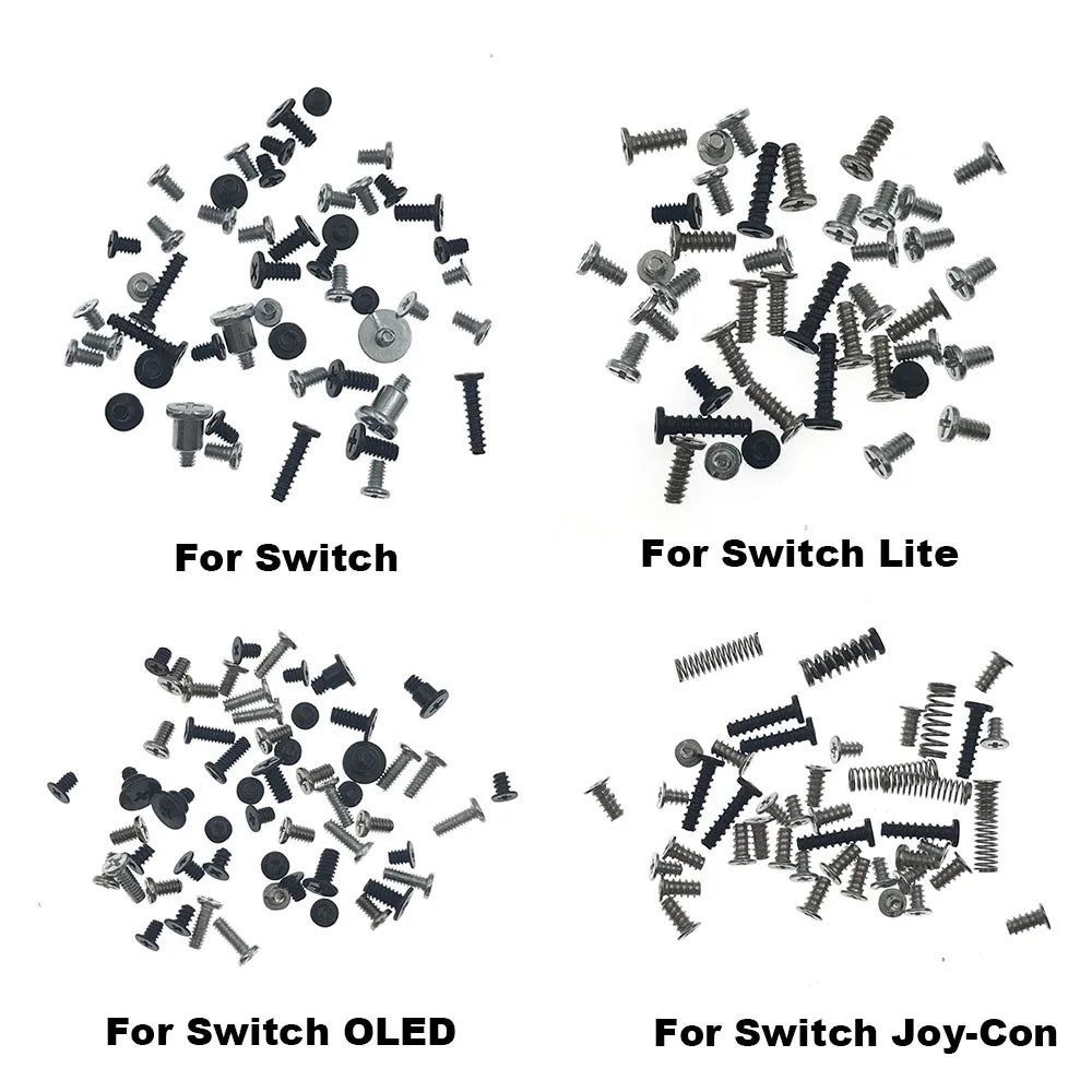 1-5set Replacement Left and Right Handle Full Set Screws For Nintendo Switch OLED Lite Pro Console NS Joycon Screw Game console repair parts