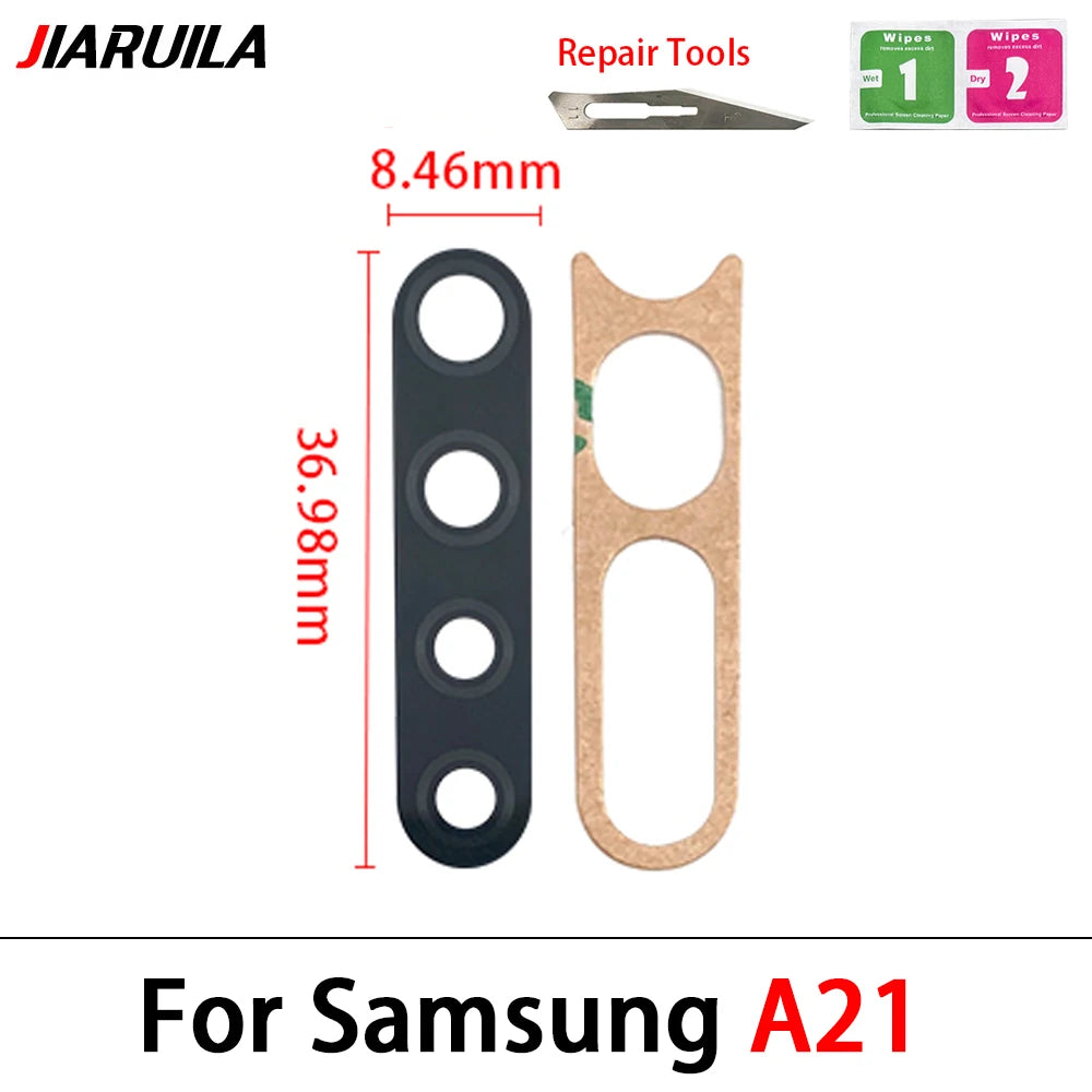 Back Rear Camera Glass Lens For Samsung A10 A20 A30 A50 A40 A70 A10s A20s A30S A50S A21s A01 A11 A12 A21 A31 A51 A71 Samsung phone repair parts