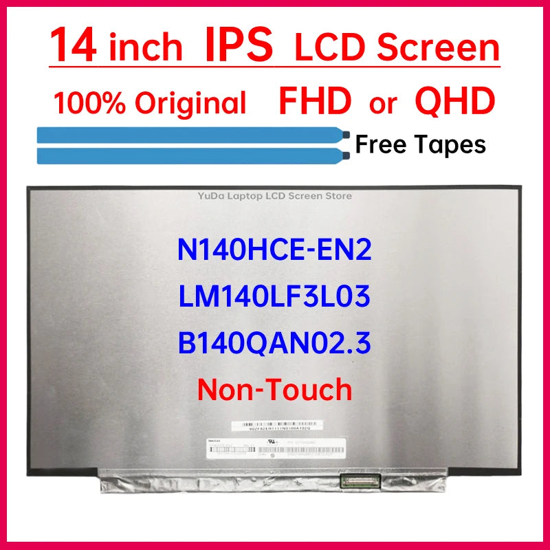 14 Inch LCD Screen LM140LF3L03 N140HCE-EN2 B140QAN02.3 For Asus ZenBook UX425 UX425E UX425J UX425U Display Matrix Panel No-Touch ASUS laptop repair parts