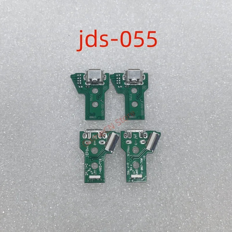 50pcs for JDS-001 JDS-011 JDS-030 F001 JDS-040 Jds 040 JDS-055 050 USB Charging Socket Board with Flex Cable for PS4 Controller Game console repair parts