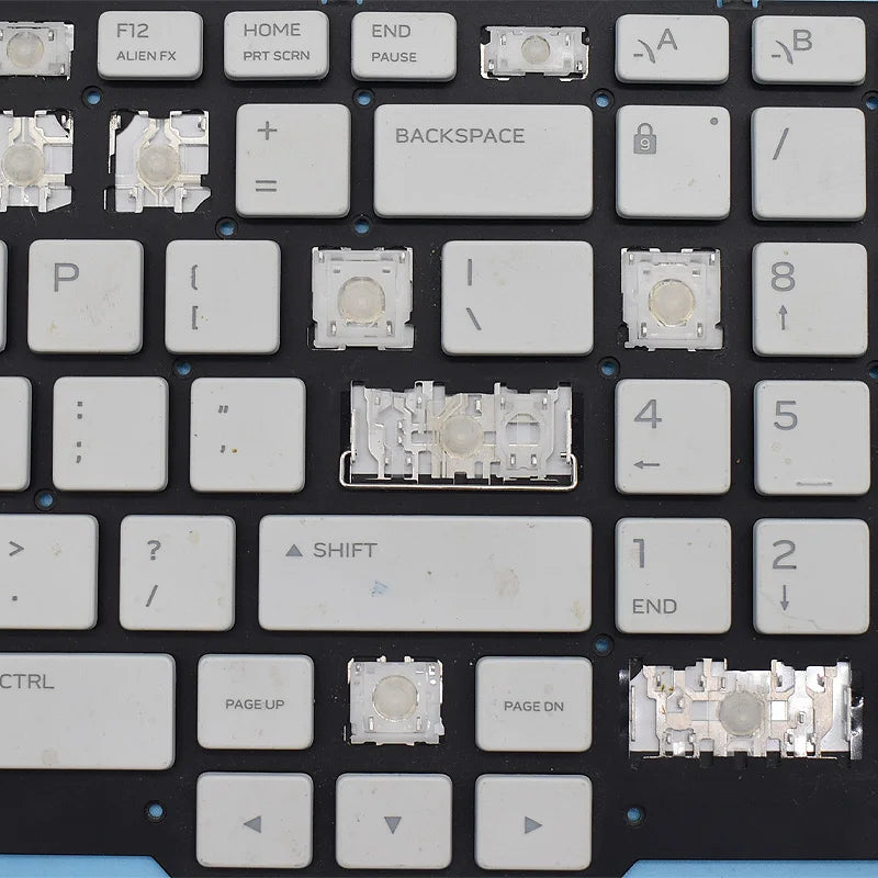 Replacement for Dell Alienware M17 R5, M15 R7, Alienware M16 R1 R2 X14 X15 X16 R1 R2 X17 R1 R2 Laptop Keyboard KeyCap & Hinge  Dell Laptop repair parts