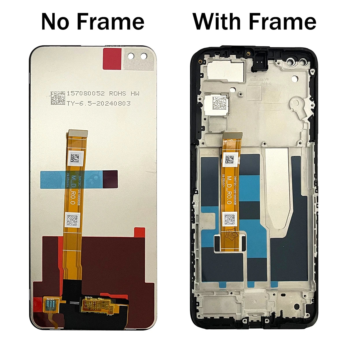 X50m 5G Display Screen For Oppo Realme X50 5G RMX2144 LCD Display Touch Digitizer Screen Panel Assembly Replacement  Oppo phone repair parts