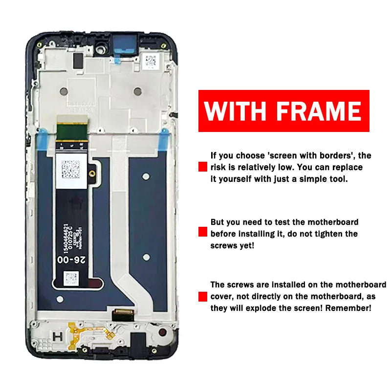 6.56" Screen For Motorola Moto G34 LCD Display Touch Screen Sensor Digiziter Assembly Replacement For Moto G34 XT2363-2 Screen Motorola phone repair parts