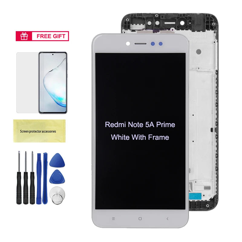 5.5" Display Screen for Xiaomi Redmi Note 5A LCD Display Touch Screen With Frame Replacement for Xiaomi Redmi Note 5A Prime / Y1 Xiaomi phone repair parts