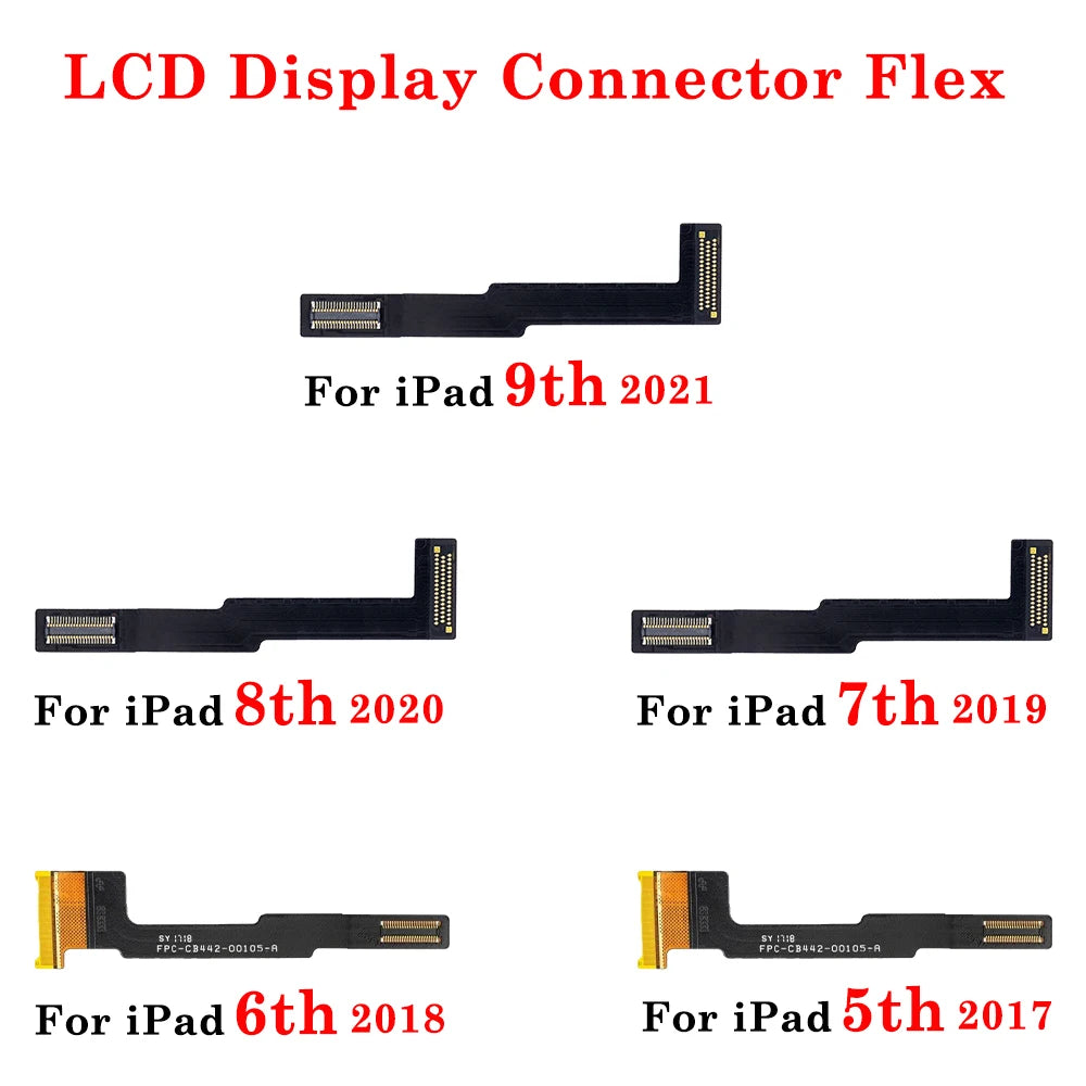 1Pcs LCD Screen Display Connector Motherboard Flex Cable Compatible For iPad 5 6 7 8 9 Gen 2017 2018 2019 2020 2021 Air 1 2 3 4 iPad tablet repair parts