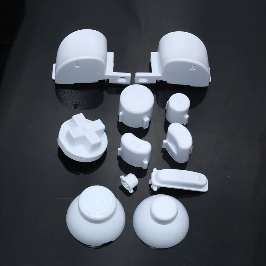 Full Set L R ABXY Z Keypads Buttons With 3D Thumbsticks Caps For GameCube For NGC D Pads Power ON OFF Buttons Game console repair parts