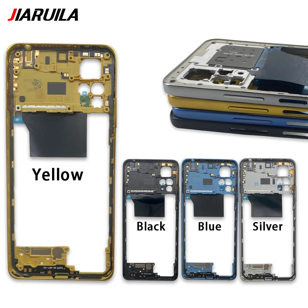 New Middle Frame Bezel Middle Plate Plastic For Xiaomi Poco X3 X4 GT X4 X5 M5s M4 Pro 4G 5G Middle Frame With Volume Button Xiaomi  Xiao mi phone repair parts