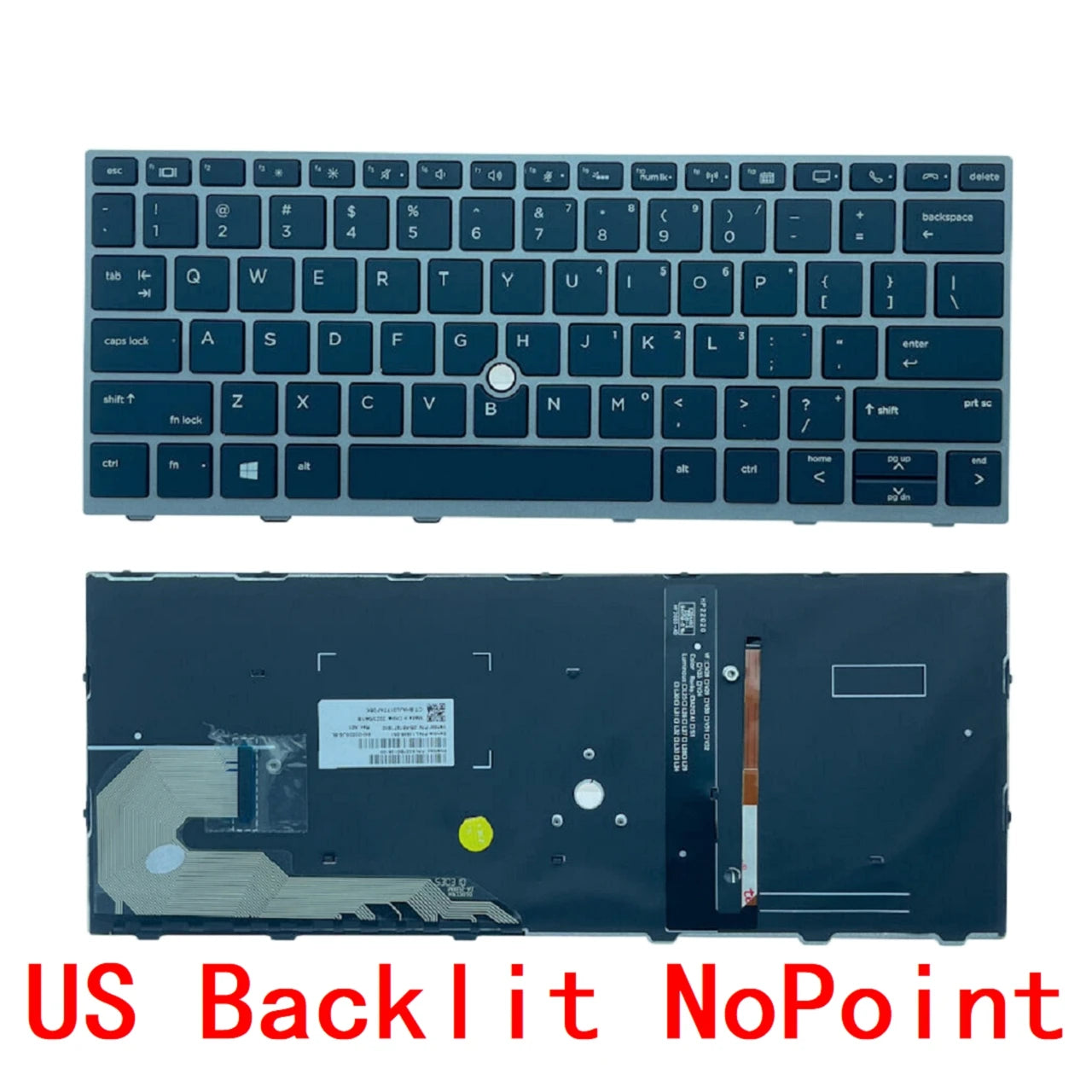 New US Russian Spanish Laptop Backlit Keyboard For HP Elitebook 730 G5 / 735 G5 / 830 G5 / 836 G5 Notebook PC Replacement  HP laptop repair parts