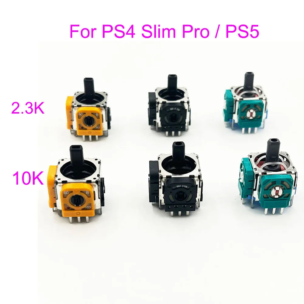 100PCS=50Pairs Original For PS4 & PS5 Contoller Joystick Analog Analogue Stick Module 3D Compatible For  PS4  SLIM & Pro Game console repair parts