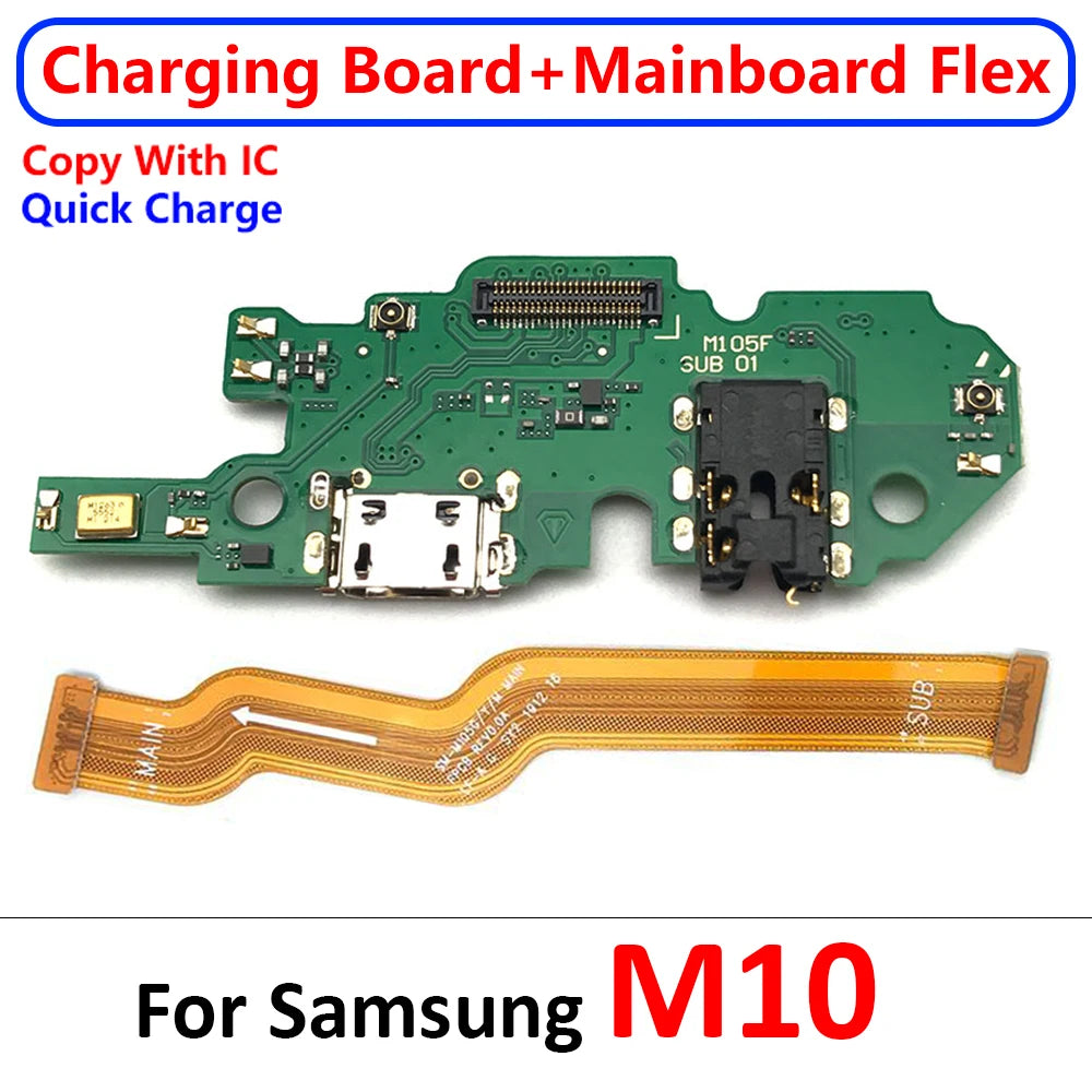 For Samsung M22 M31S M32 M51 M52 M10 M20 M30 M30s M21 M62 M53 5G USB Charge Port Dock Connector Charging Main Board Flex Cable Samsung phone repair parts
