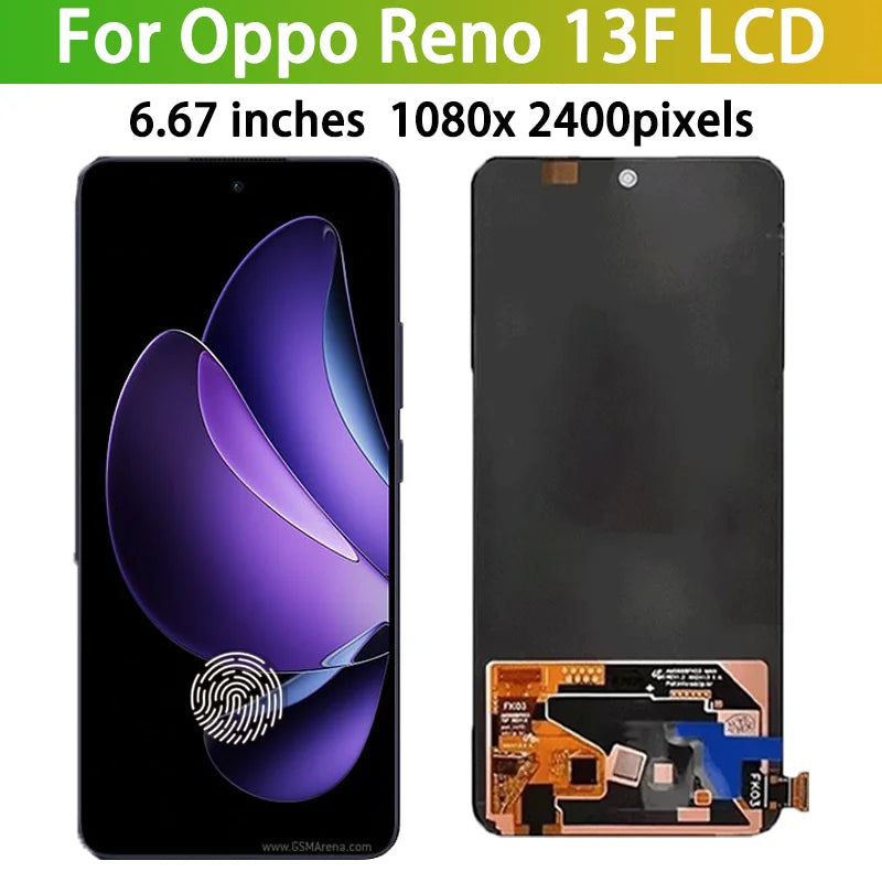 Reno 13 Pro CPH2697 Display Screen For Oppo Reno13 CPH2689 LCD Display+Touch Screen Digitizer Reno13 F CPH2701 Display Oppo phone repair parts Realme phone repair parts