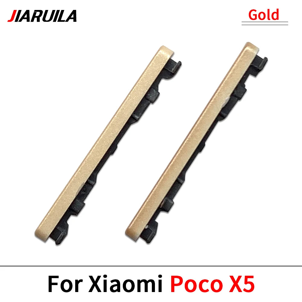 Side Key Power and Volume Button For Xiaomi Poco X4 X5 X6 Pro 5G Replacement Parts Xiaomi  Xiao mi phone repair parts