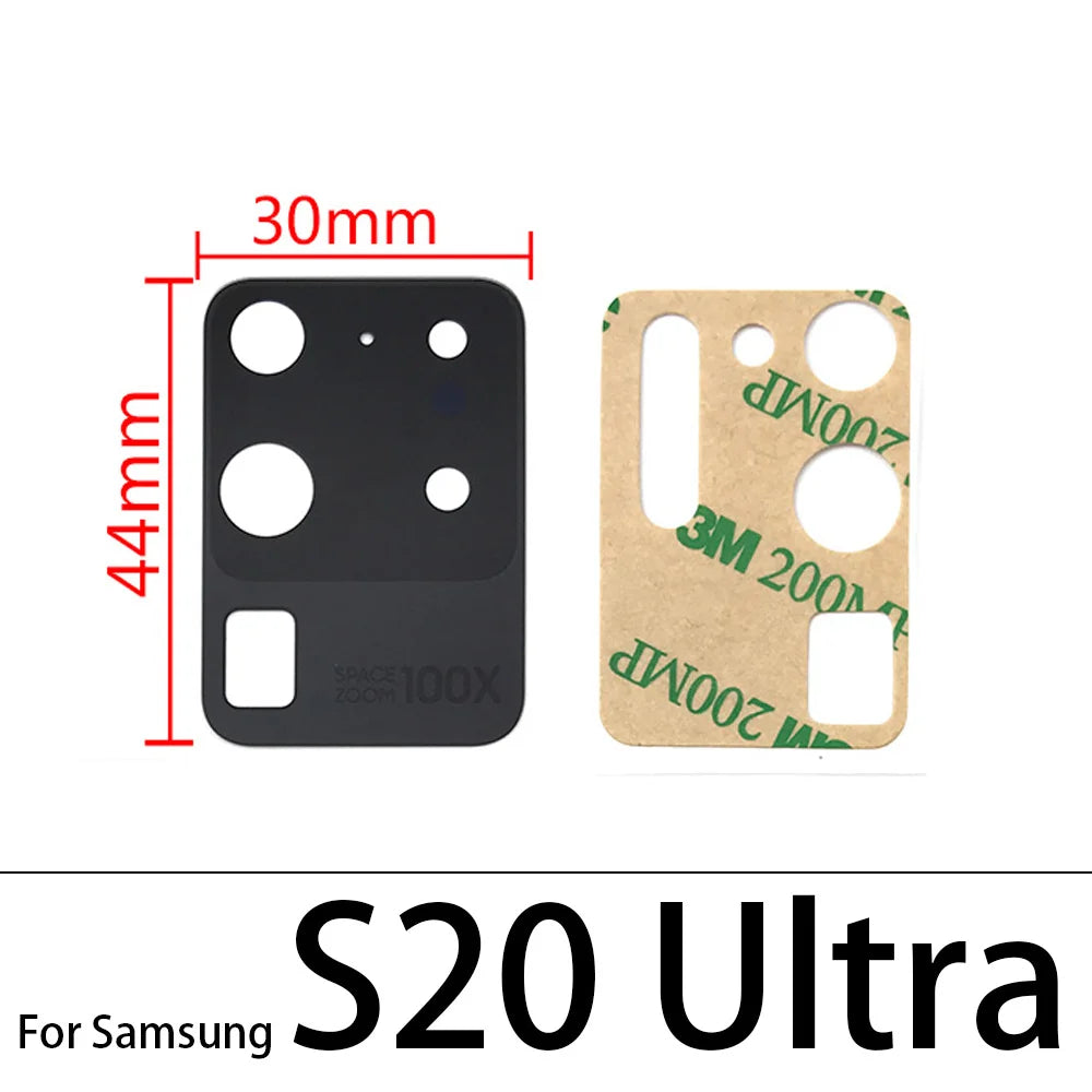 Rear Back Camera Glass Lens For Samsung  S20 S21 S22 S23 S24 Plus Ultra FE 5G Camera Glass With Adhesive Samsung phone repair parts