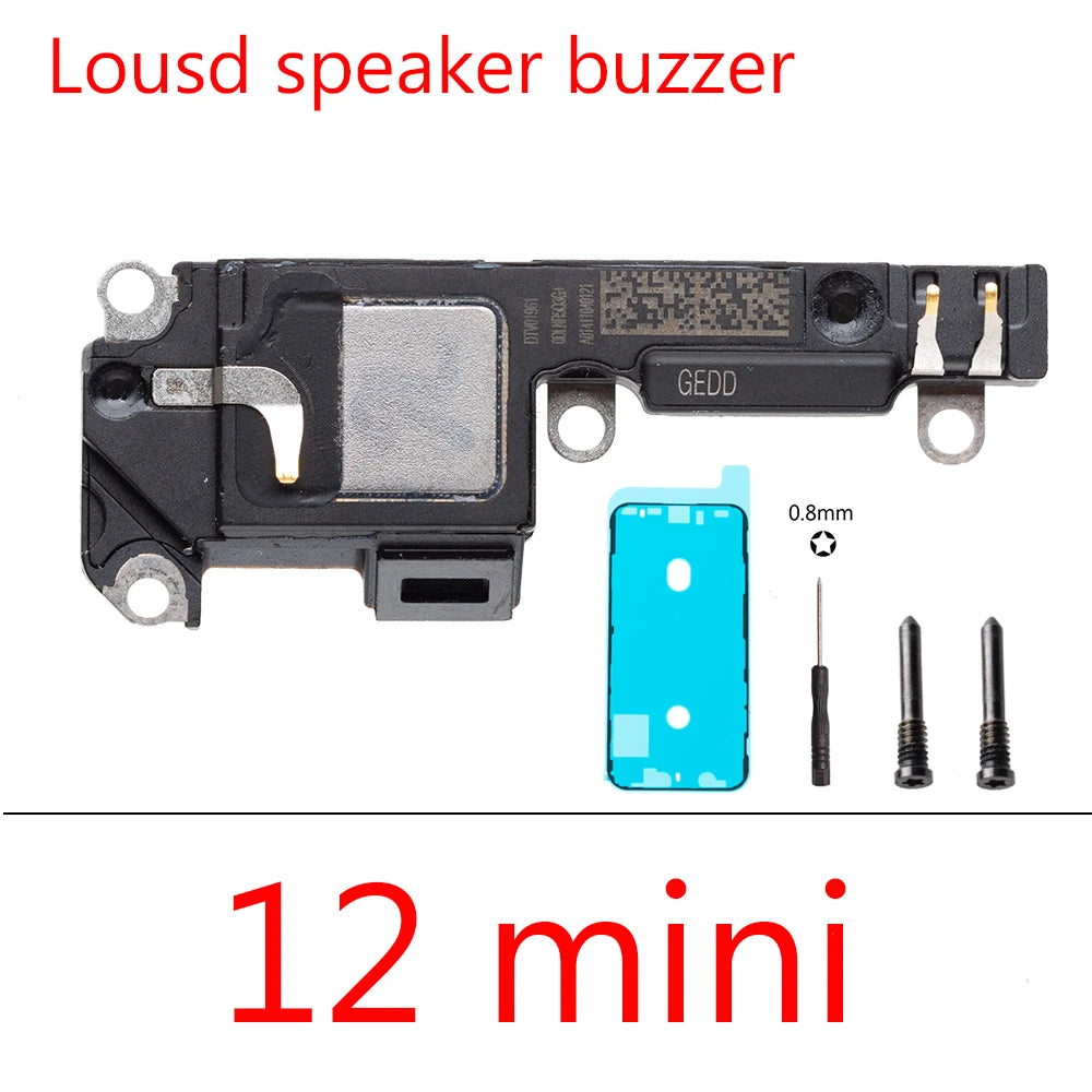 1set Top Front Earpiece Flex Cable for iPhone 12 Pro Max 12 mini Loud  Sound Speaker Buzzer Replacement Parts iPhone phone repair parts