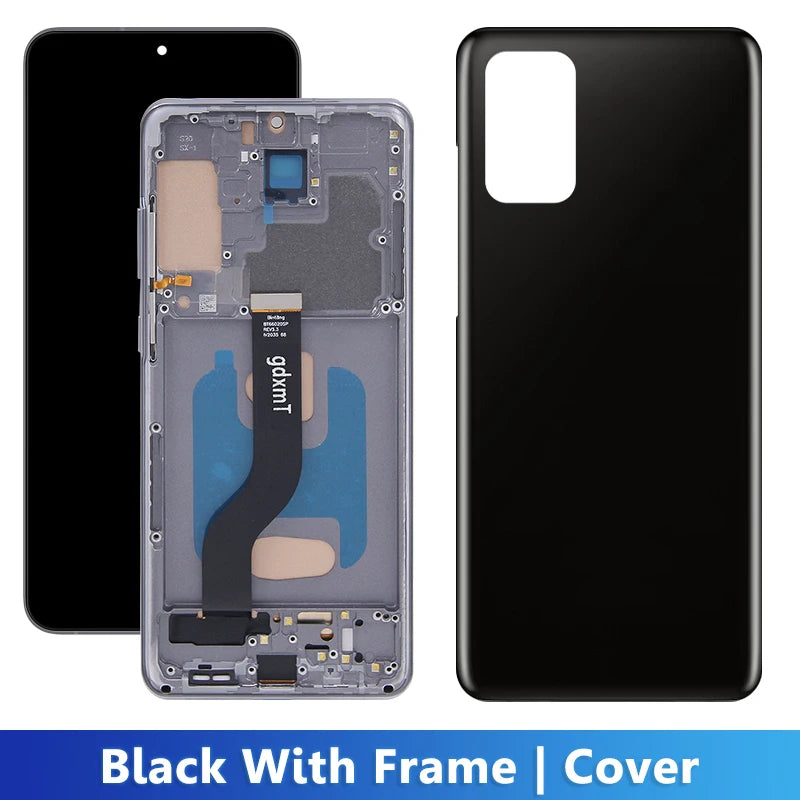 S20 Plus For Samsung Tested S20+ G985 G985F G985F/DS Display LCD Touch Screen Digitizer Assembly Replacement With Frame Samsung phone repair parts