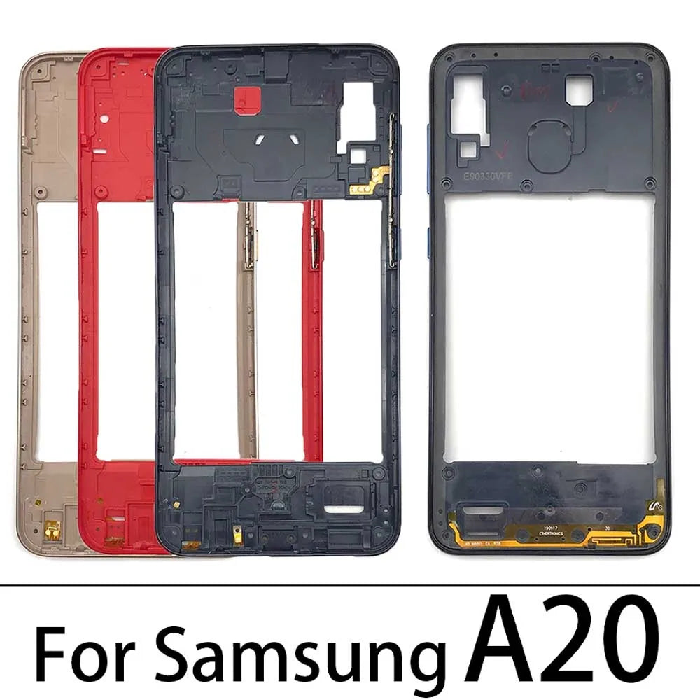 10Pcs/Lot, Middle Frame Bezel Middle Plate For Samsung A20 A30 A50 A70 Replacement parts Samsung phone repair parts